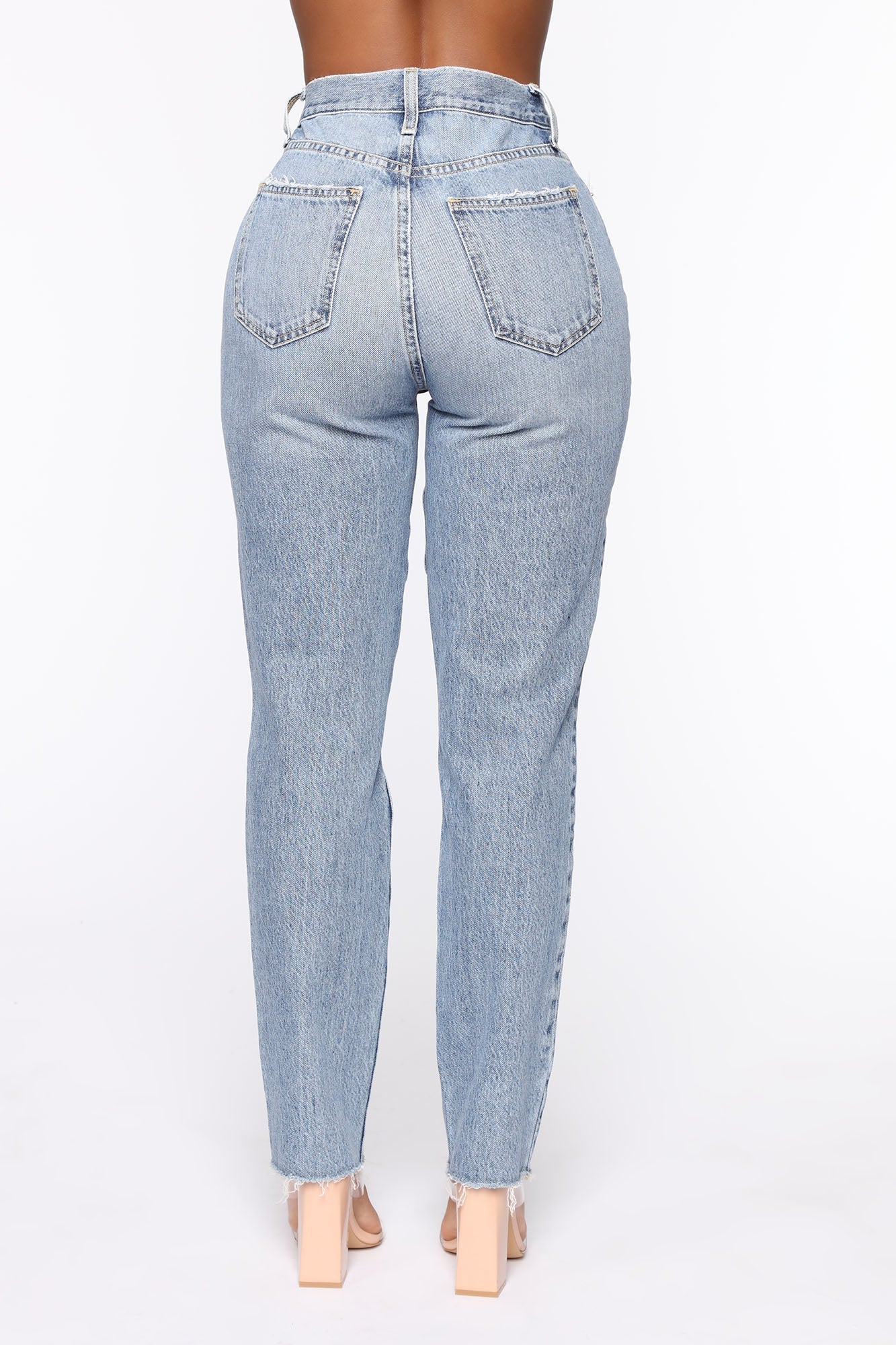 All Split Up High Rise Mom Jeans - Medium Wash