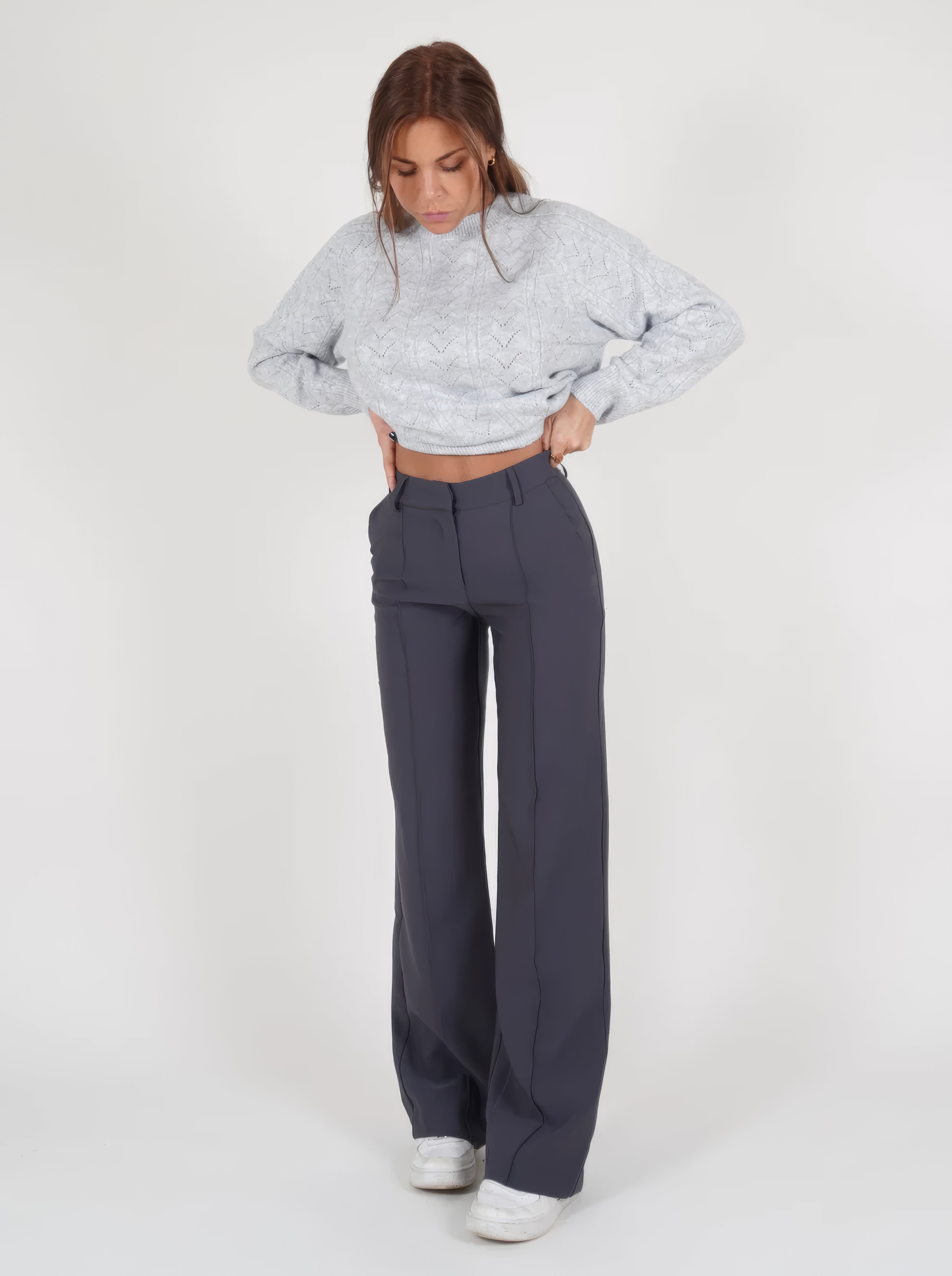 Casual pleated pants for women