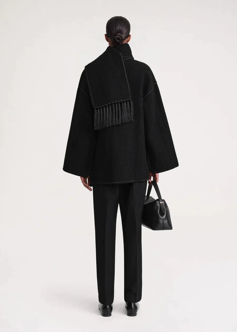 Elegant Women's Jacket with Scarf