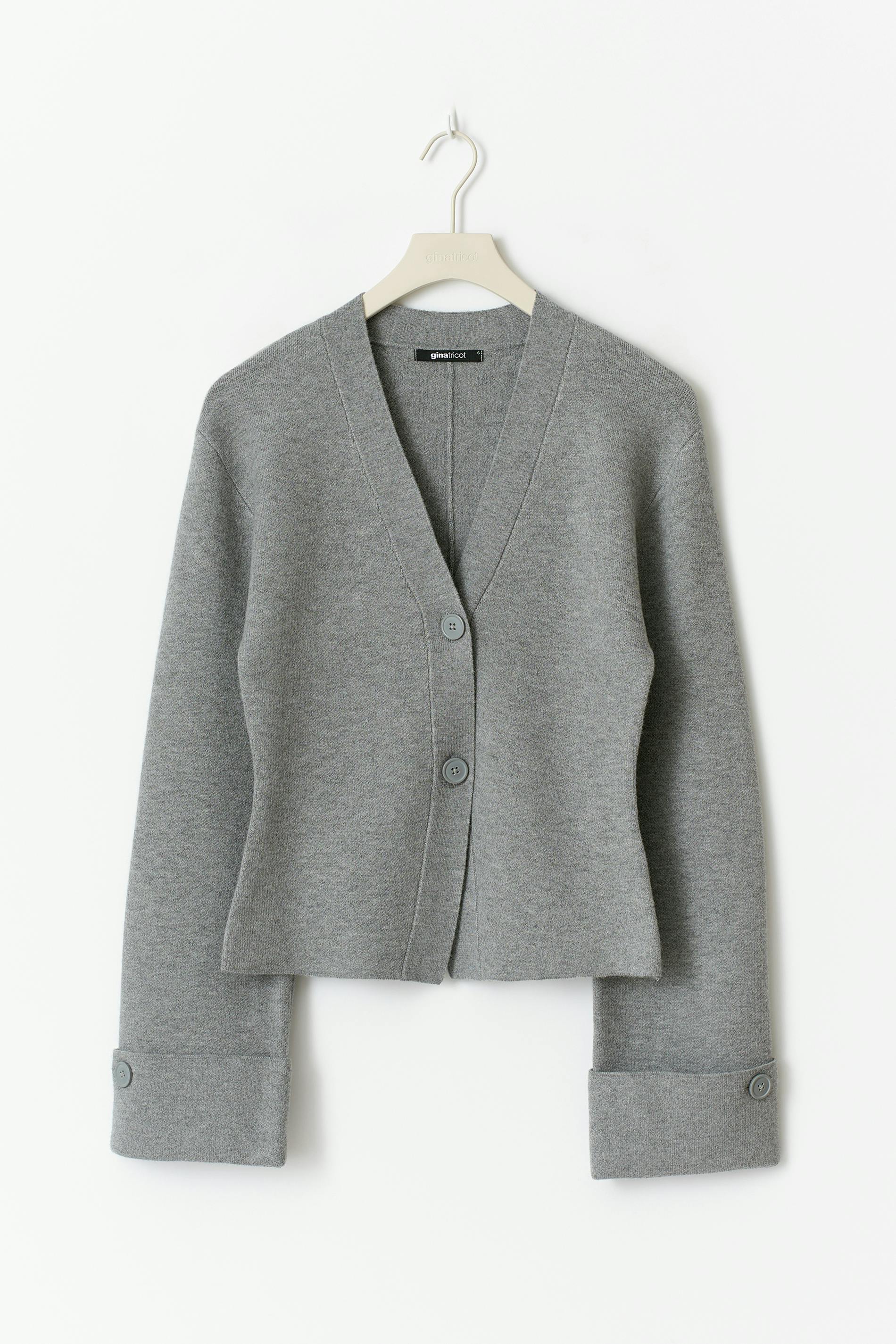 knitted sculptured cardigan