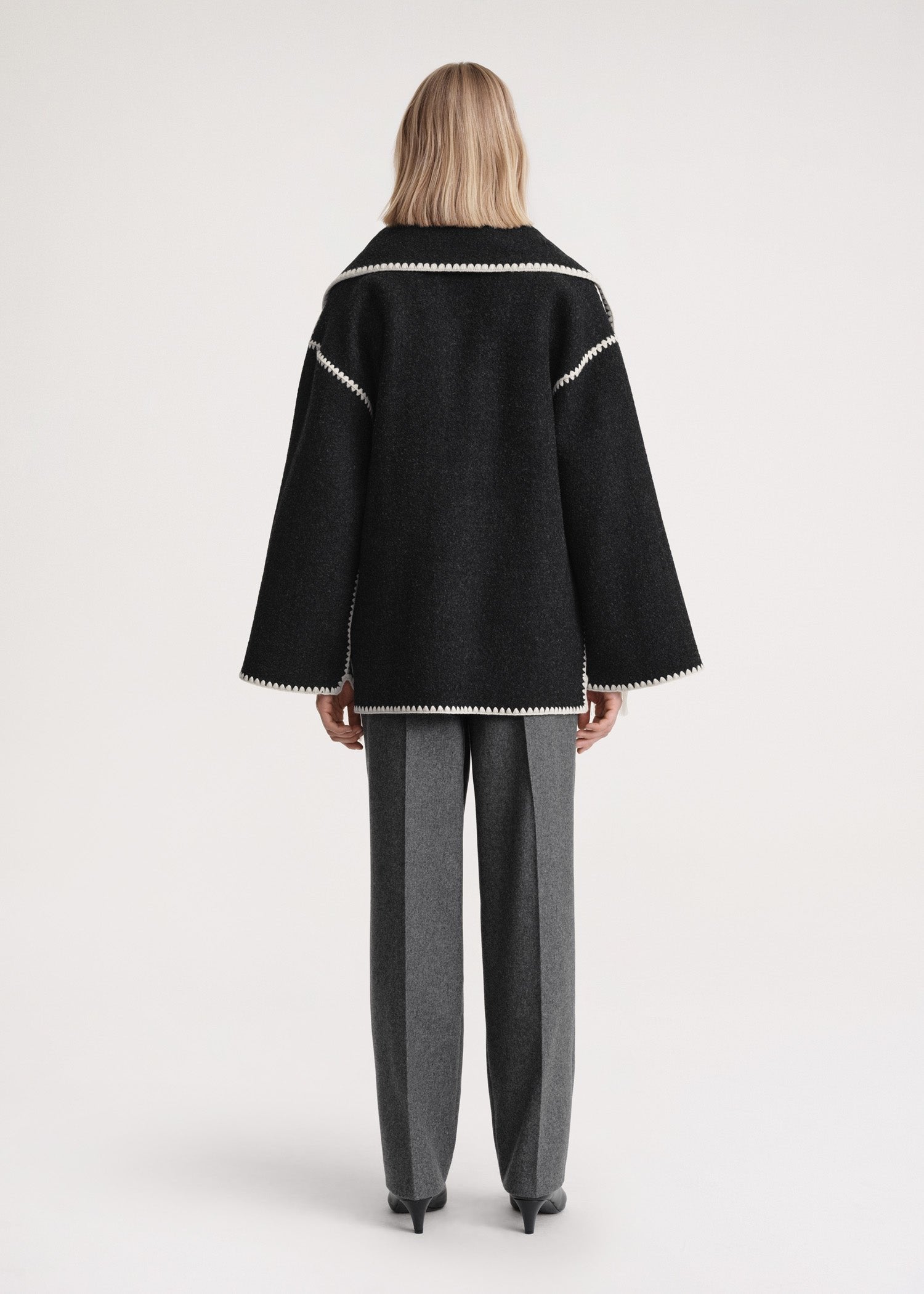 Elegant Women's Jacket with Scarf