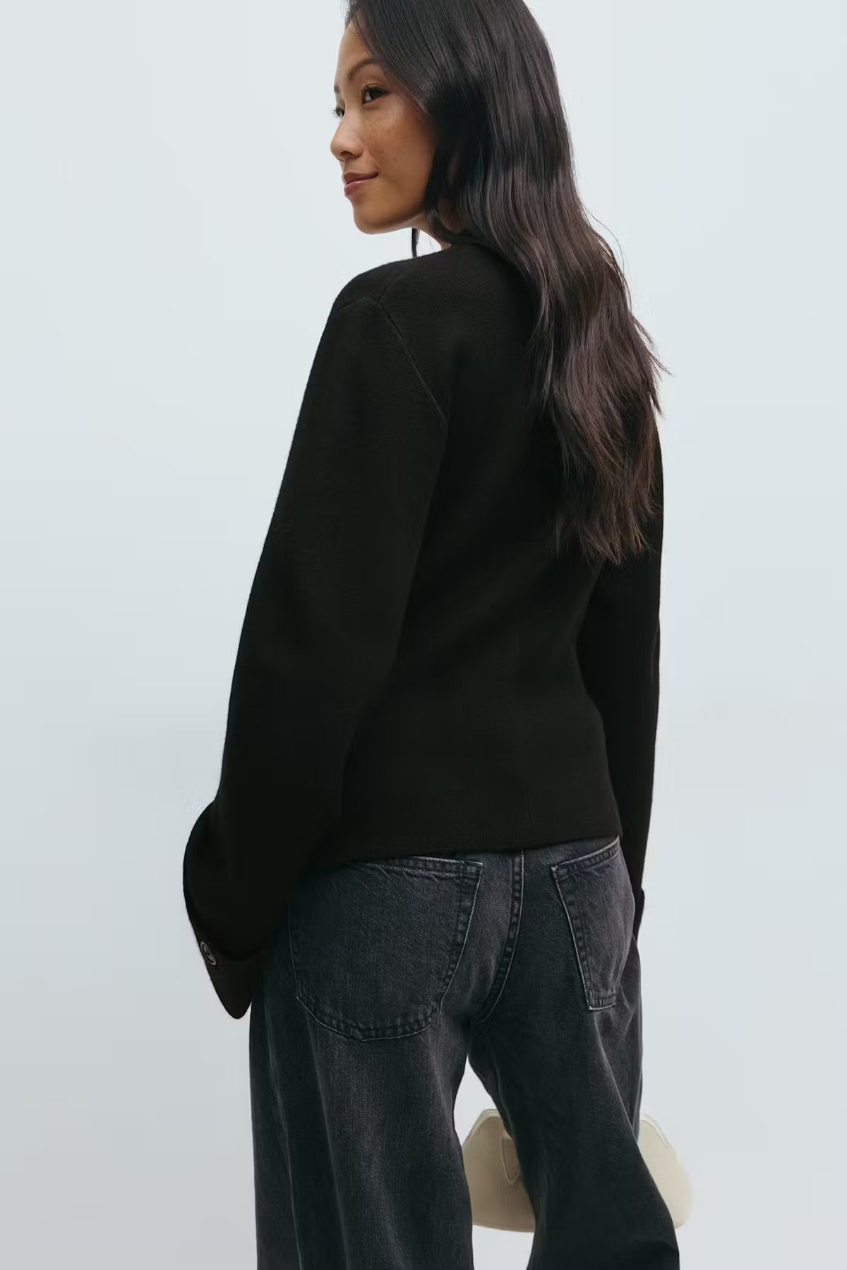 knitted sculptured cardigan