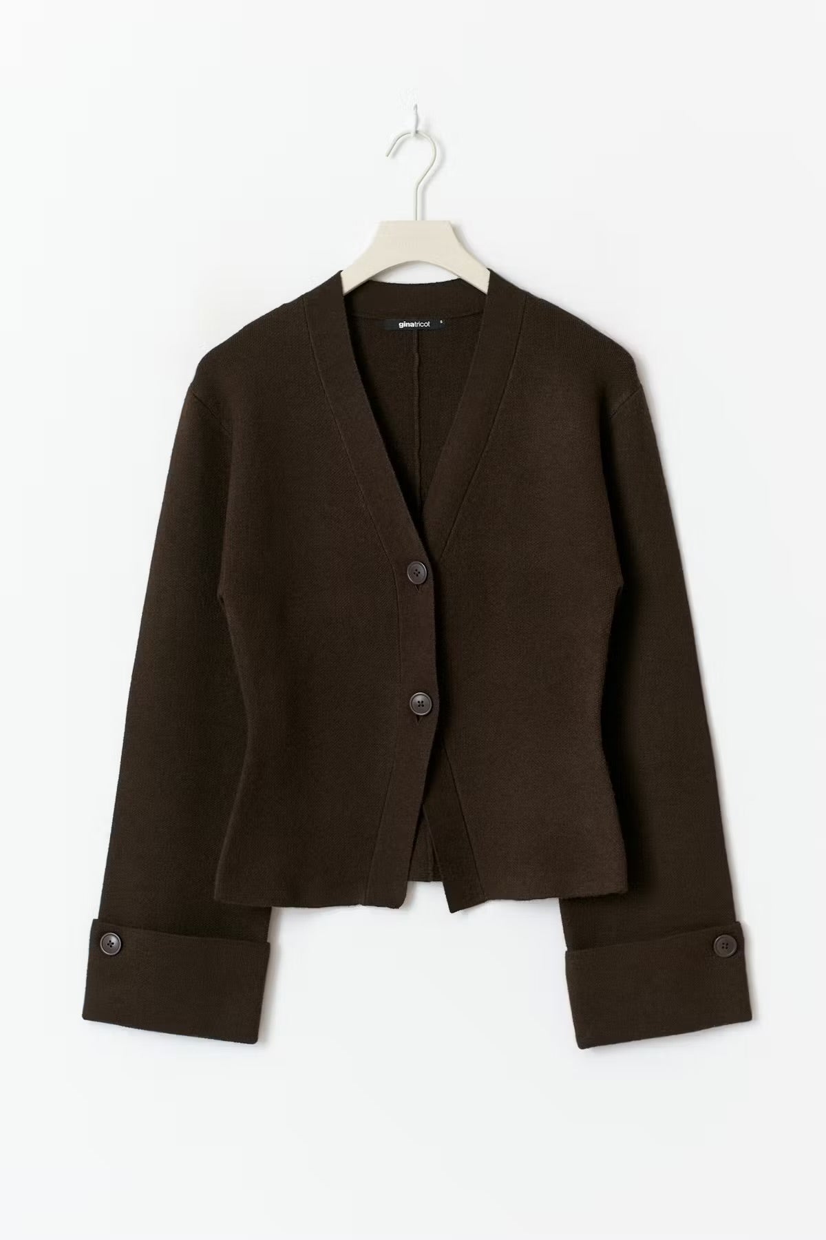 knitted sculptured cardigan