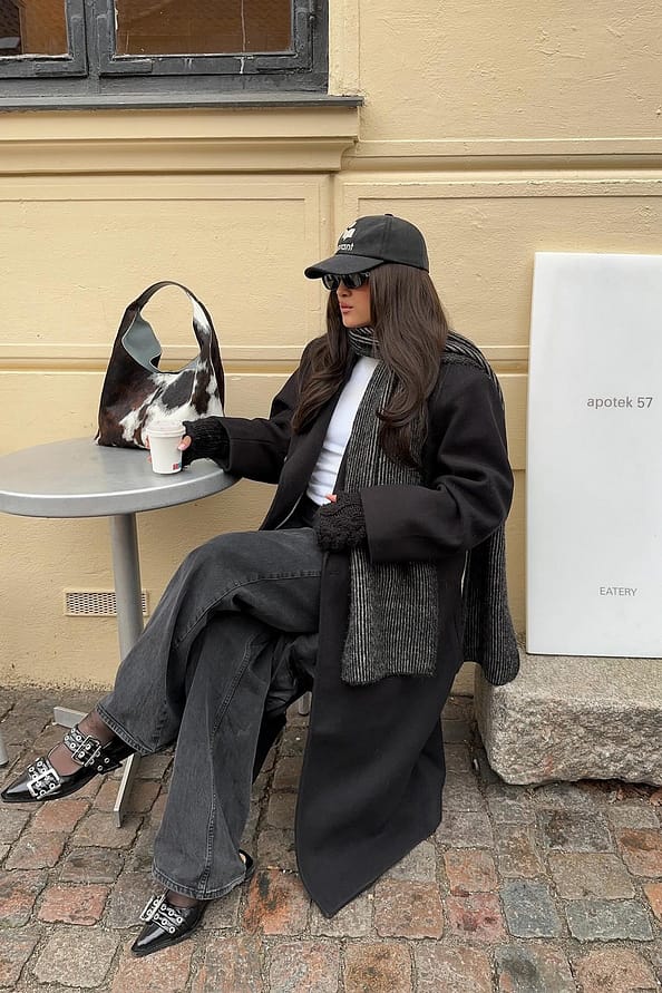 Modern Taupe Wool Coat