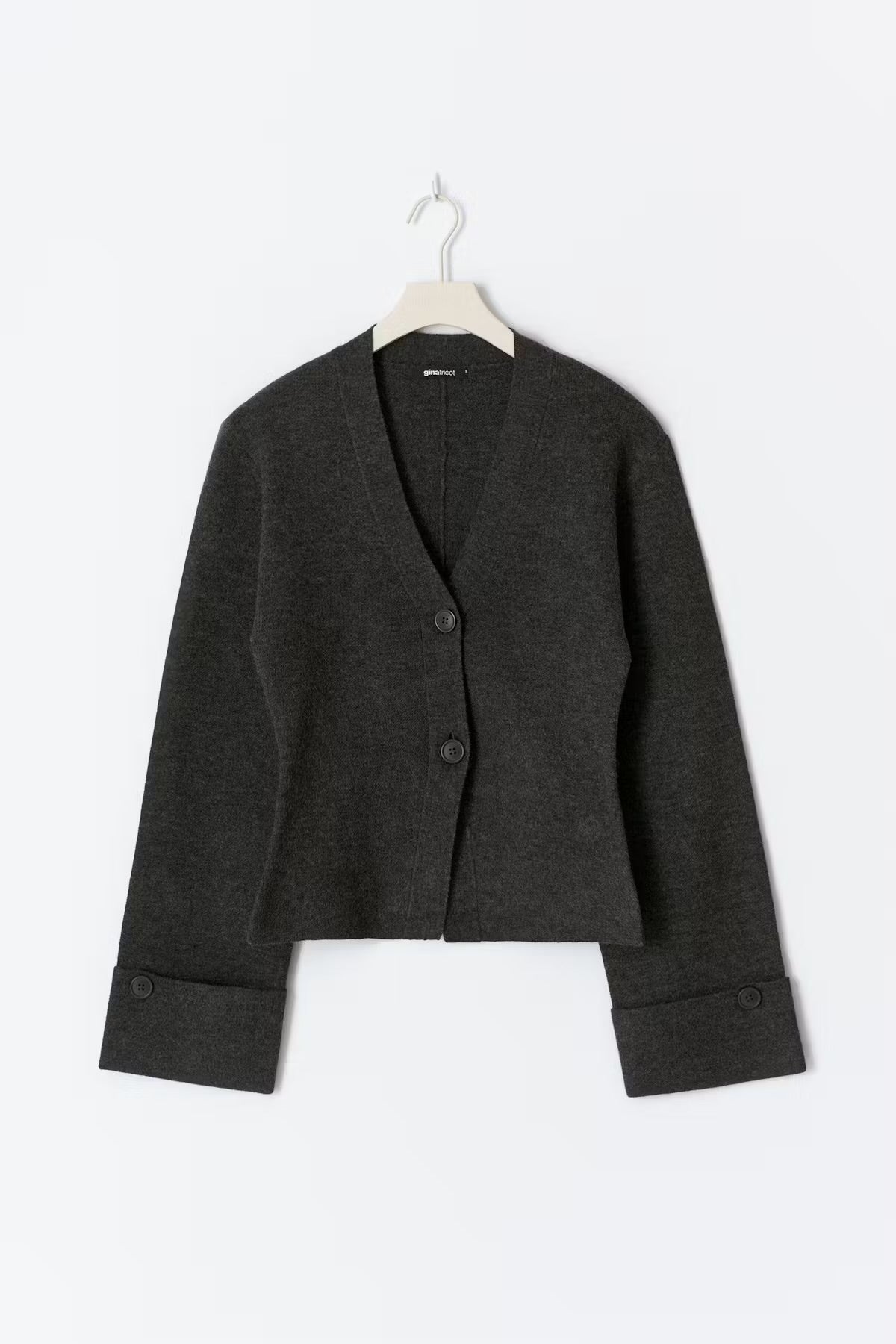 knitted sculptured cardigan