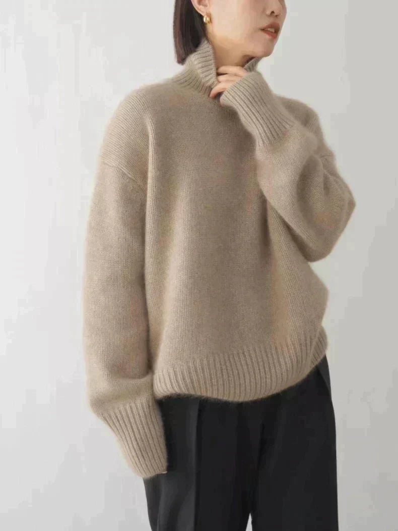 Knitted turtleneck sweater
