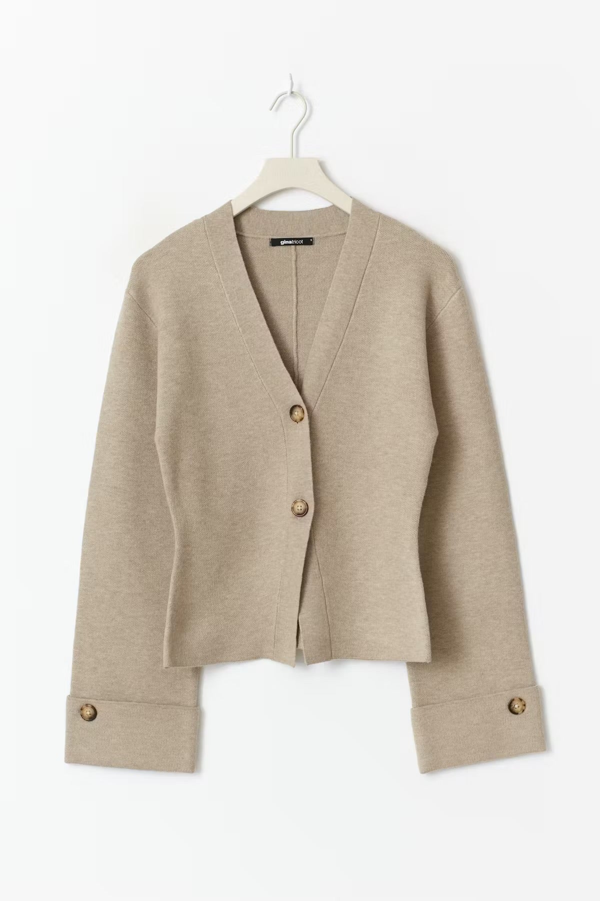 knitted sculptured cardigan