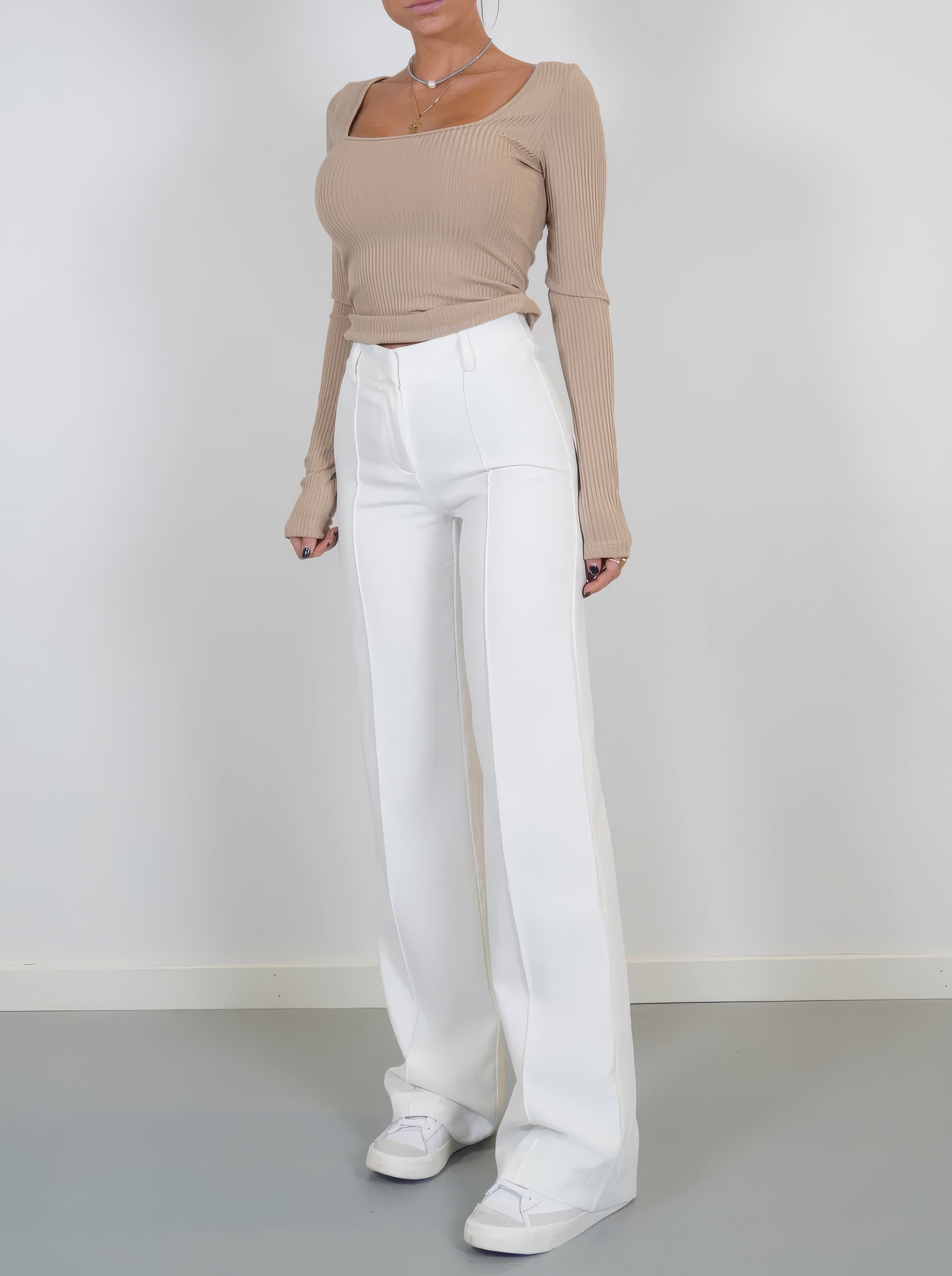 Casual pleated pants for women