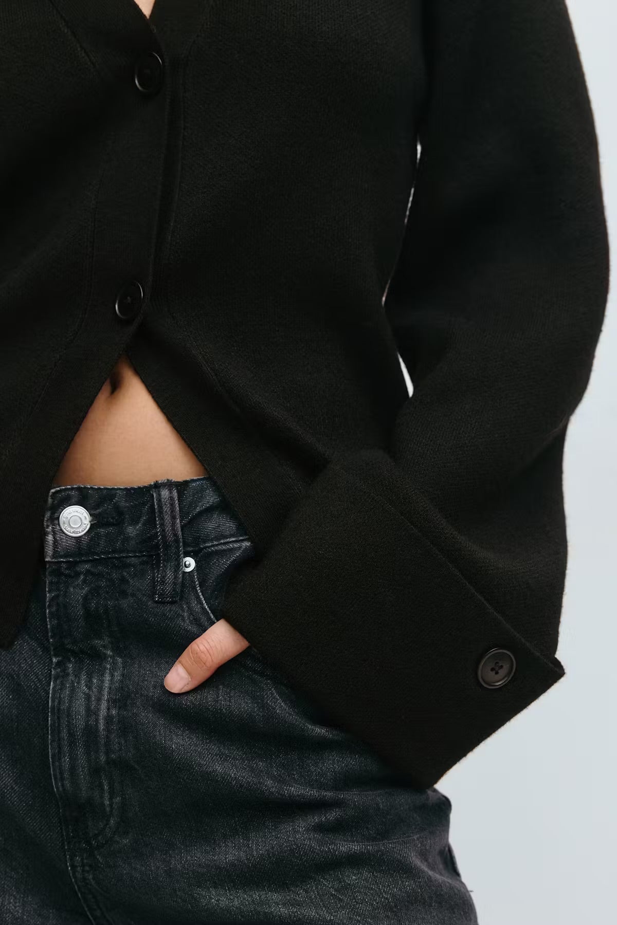 knitted sculptured cardigan