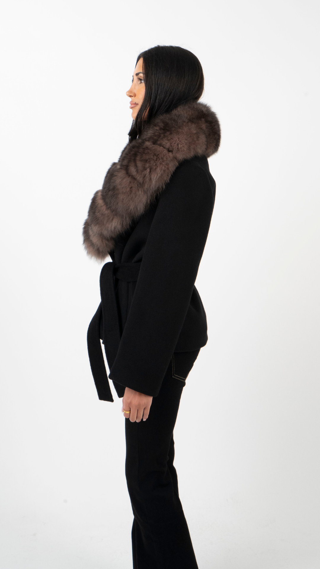 Woolen Collar Coat