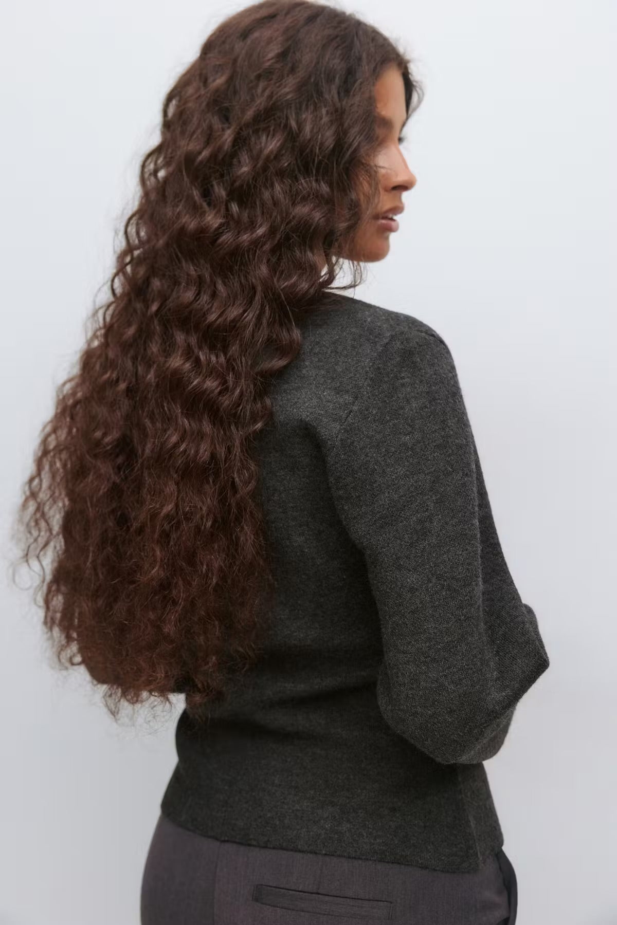 knitted sculptured cardigan