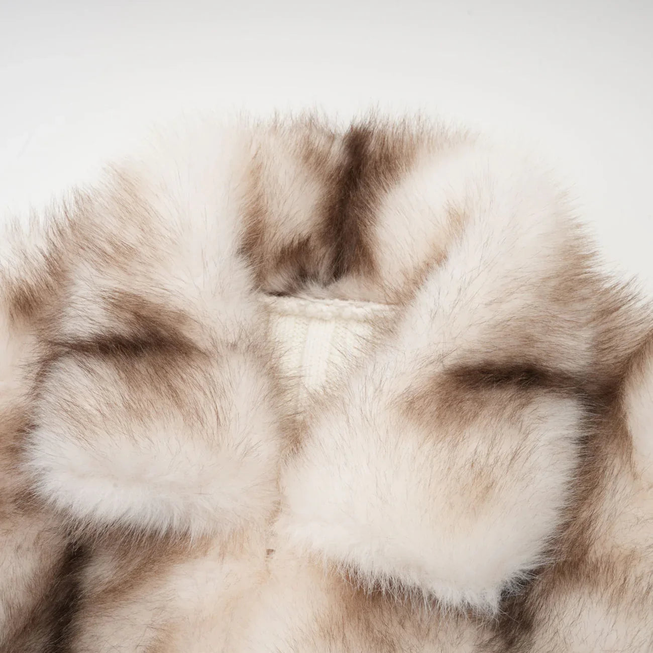 Luxury Faux Fur Gilet - Beige Brown