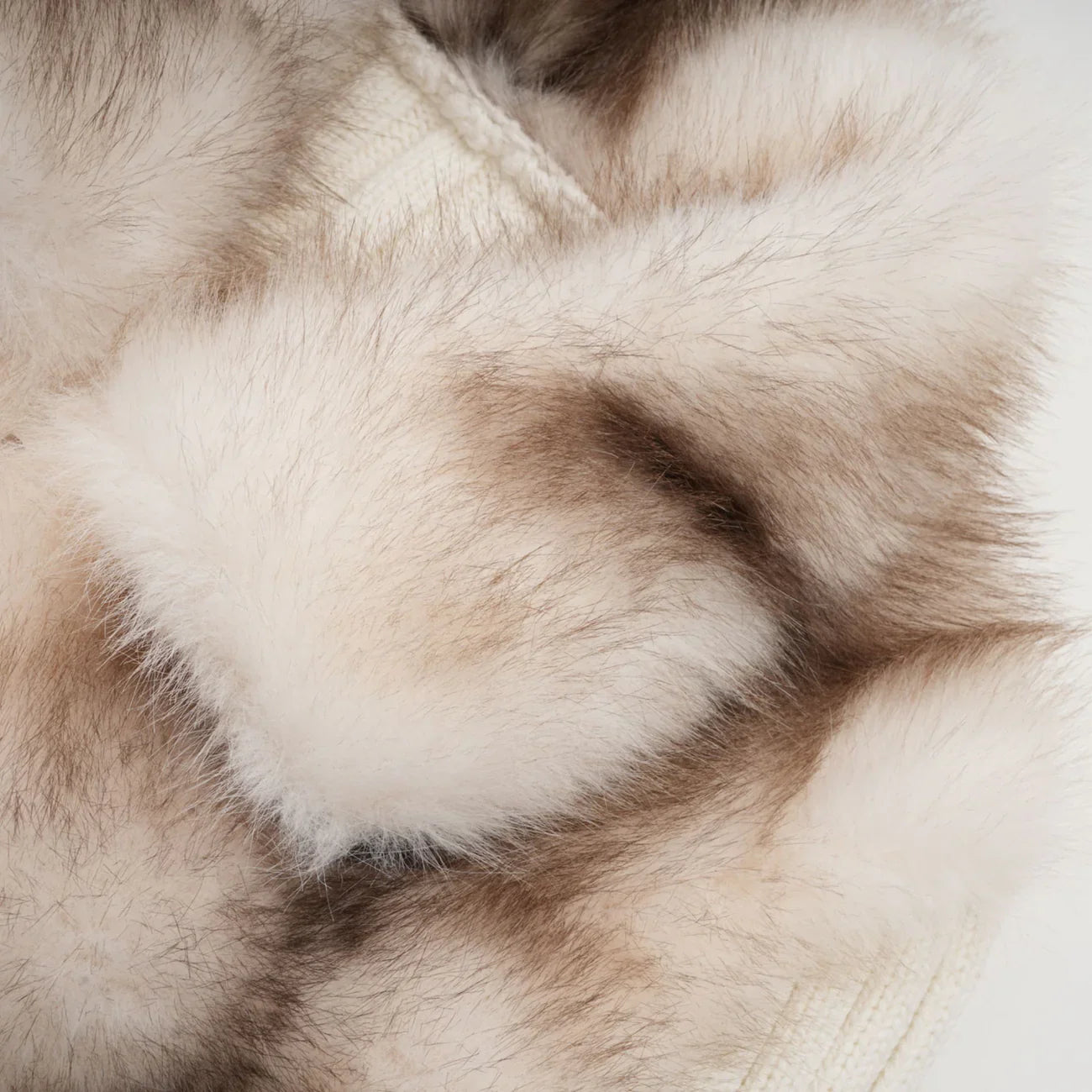 Luxury Faux Fur Gilet - Beige Brown