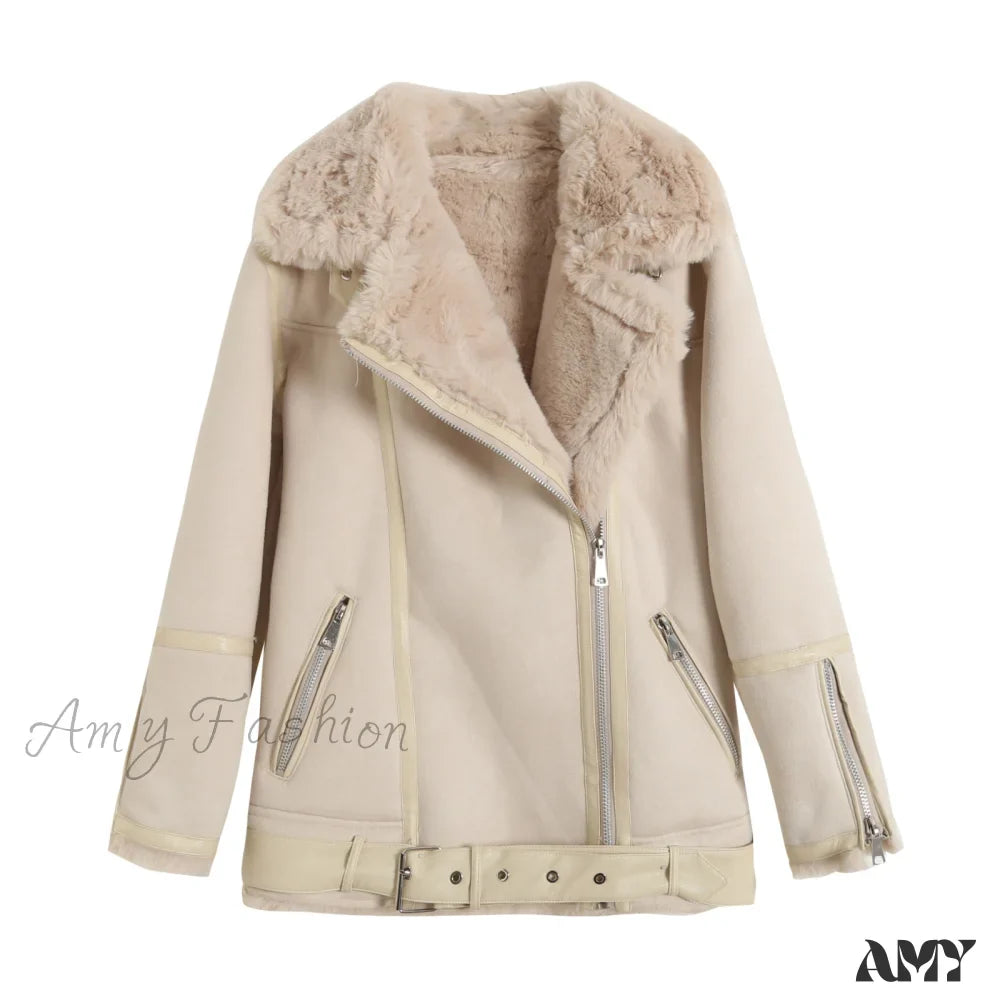 Fashion Dubbelzijdige Vegan Leather Jas