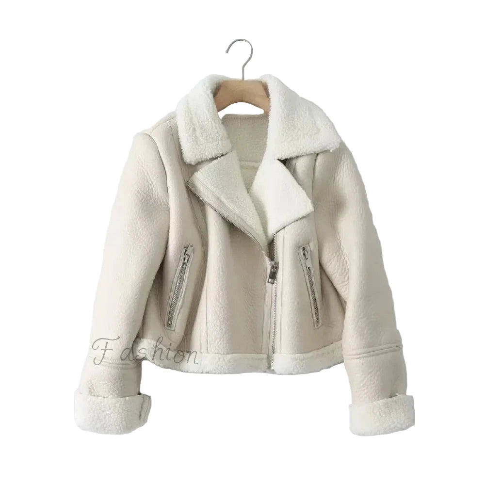 Fashion Dubbelzijdige Vegan Leather Jas