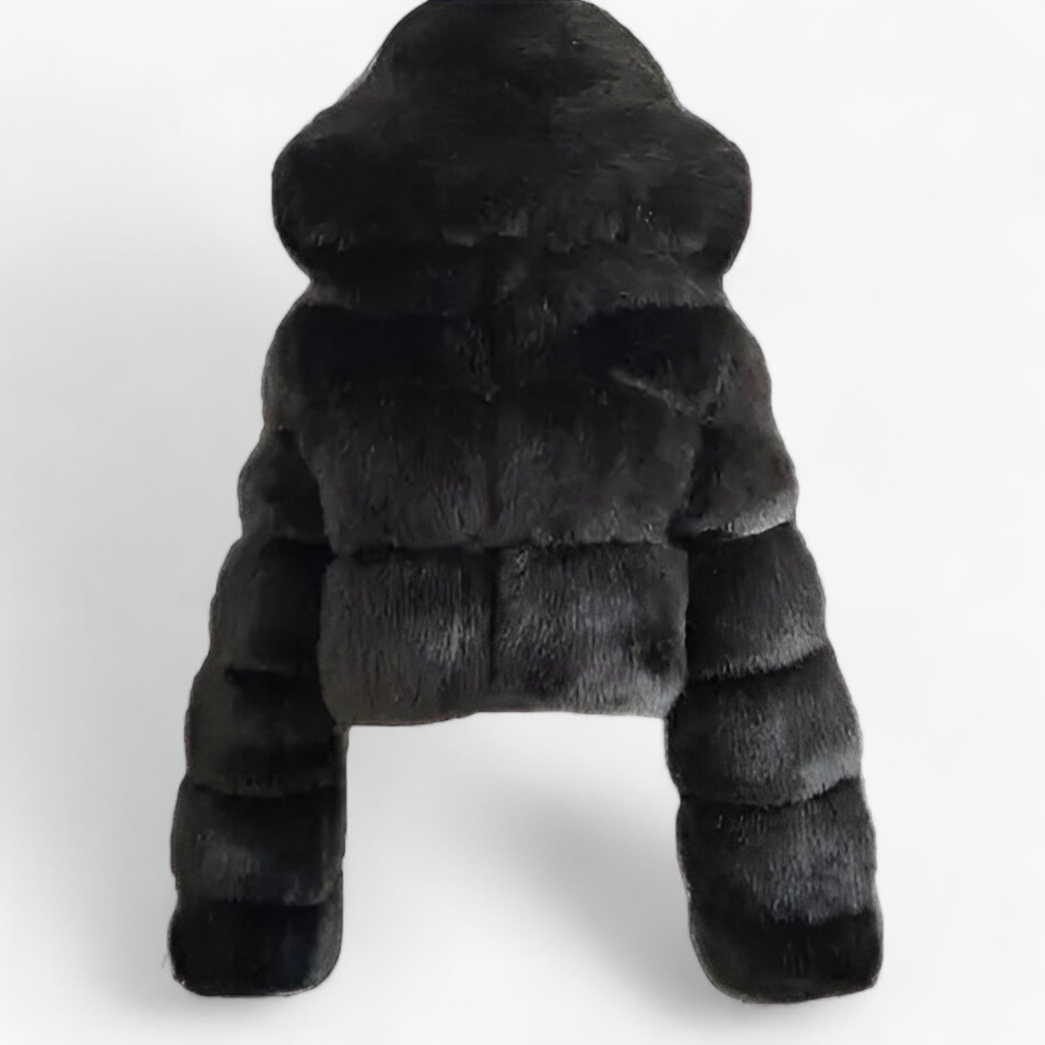 Adele Luxe Faux Fur Jas - Zilvergrijs